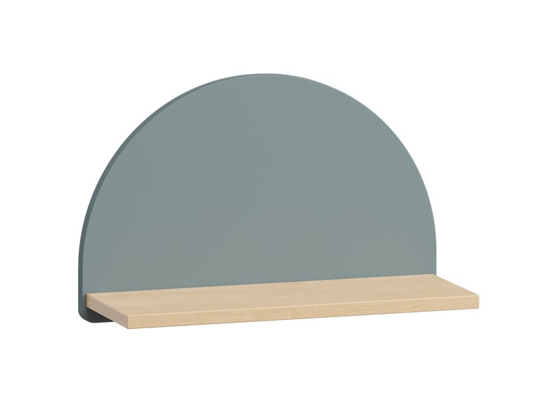 Полка Арчи 3-45x28 Серо-зеленый/Береза