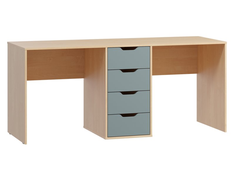 Письменный стол Клоди 173x60 Серо-зеленый/Береза