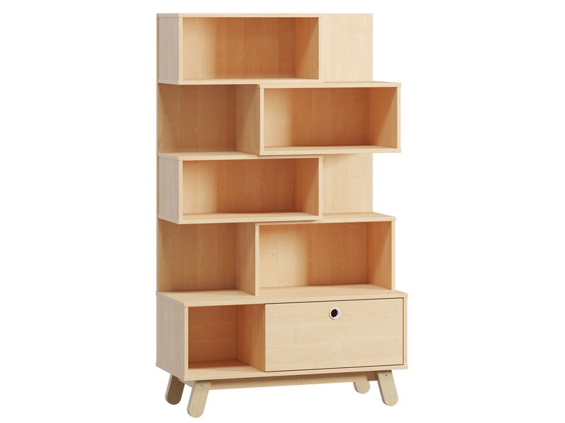 Стеллаж Анджи 93x157 Береза